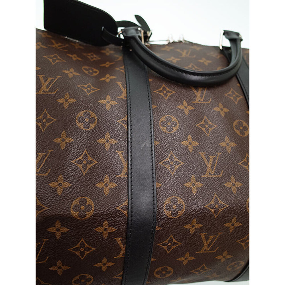 Louis Vuitton Monogram Macassar Keepall Bandouliere Travel Boston Bag - Picture 5 of 9